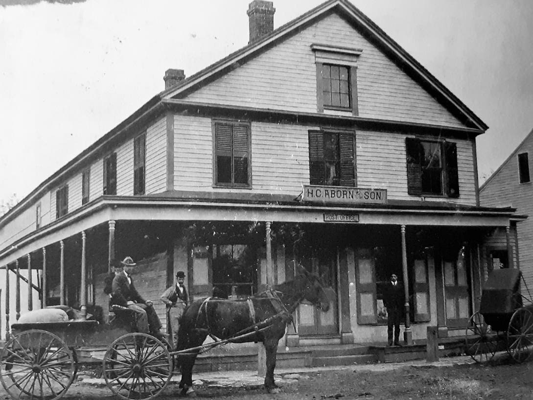 An old general store in Ellington Center, which is currently a private residence.