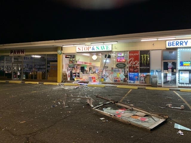 A trio of burglars found an innovative way to steal an automated teller machine early Sunday morning, according to Enfield police.