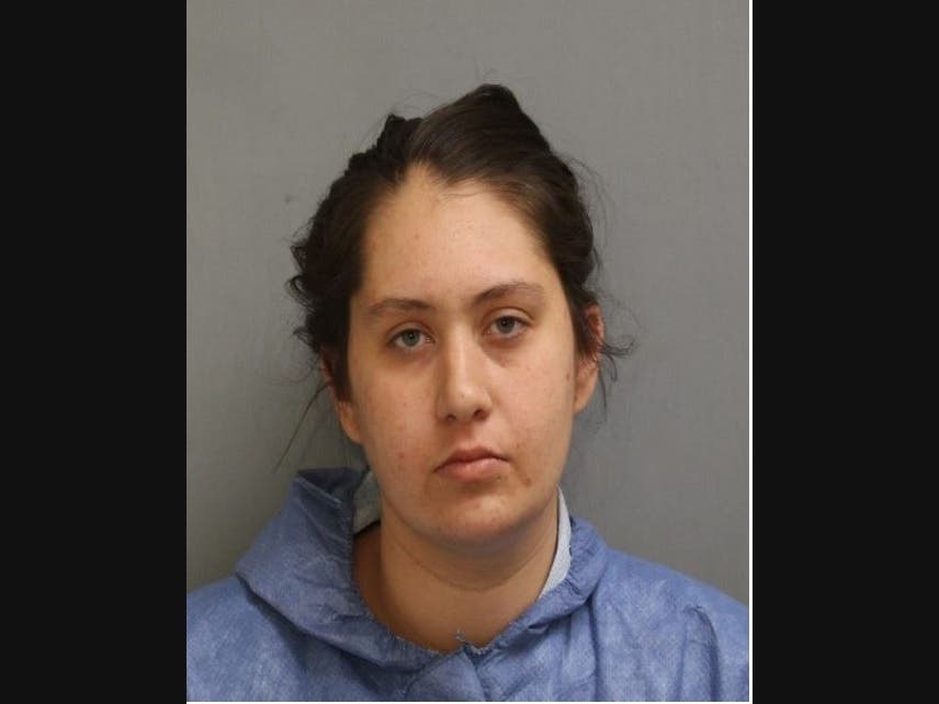 The Enfield Police Department booking photo of Harlee Swols, 22.
