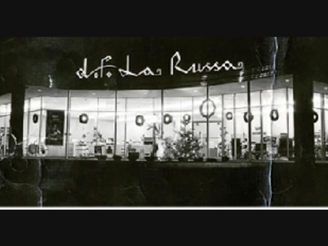 The first business in Dexter Plaza in the late 1950s - D.F. LaRussa appliance store.