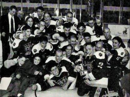 The 1997 Div. II ice hockey champions from South Windsor High School.