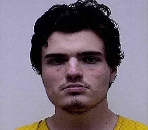 The 2020 booking photo of Peter Manfredonia, now 26.