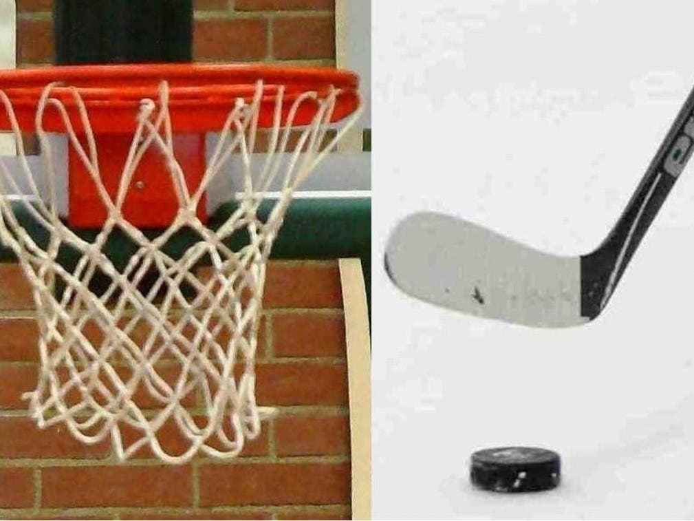 A roundup of results from Friday's CIAC state tournament action involving high school girls and boys basketball and boys ice hockey teams.