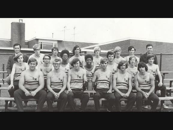 The 1972 South Windsor High School boys track team was Class M champions.
