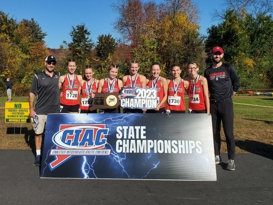 Somers captured its third straight Class S girls cross country title by cruising to victory at Wickham Park Saturday.
