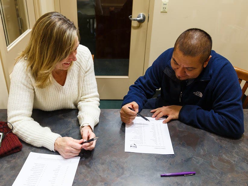 Most tutors and students meet at public libraries for lessons. 