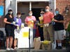 Village Board and staff during Manorhaven’s recent food drive for families in need.
