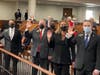 U.S. Senate Majority Leader Chuck Schumer swears in Nassau County Minority Legislators.