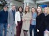 (2nd and 4th from left, respectively) Sea Cliff Village Administrator Bruce Kennedy and Legislator Delia DeRiggi-Whitton. (From left) Sea Cliff Arts Council Board Members Mark Sobel, Noelle Fiallo-Evans, Kathleen DiResta, Heidi Hunt, and Stephanie Sobel)