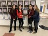 Elysa Jordon, Dorothy Zhang, Amy Zheng, Marie Field with 2019 girls' team's first NJAC Championship Award.