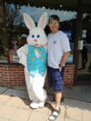 Easter Bunny & Tom Salko of TomKat Woodworking