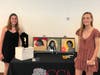 Maia Horowitz,left, and Madi Blanchard were honored at the Teen Arts Festival. 