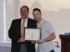 Chamber Vice President Peter Daniele & Chris Brinkofski, owner, Tons of Toys.
