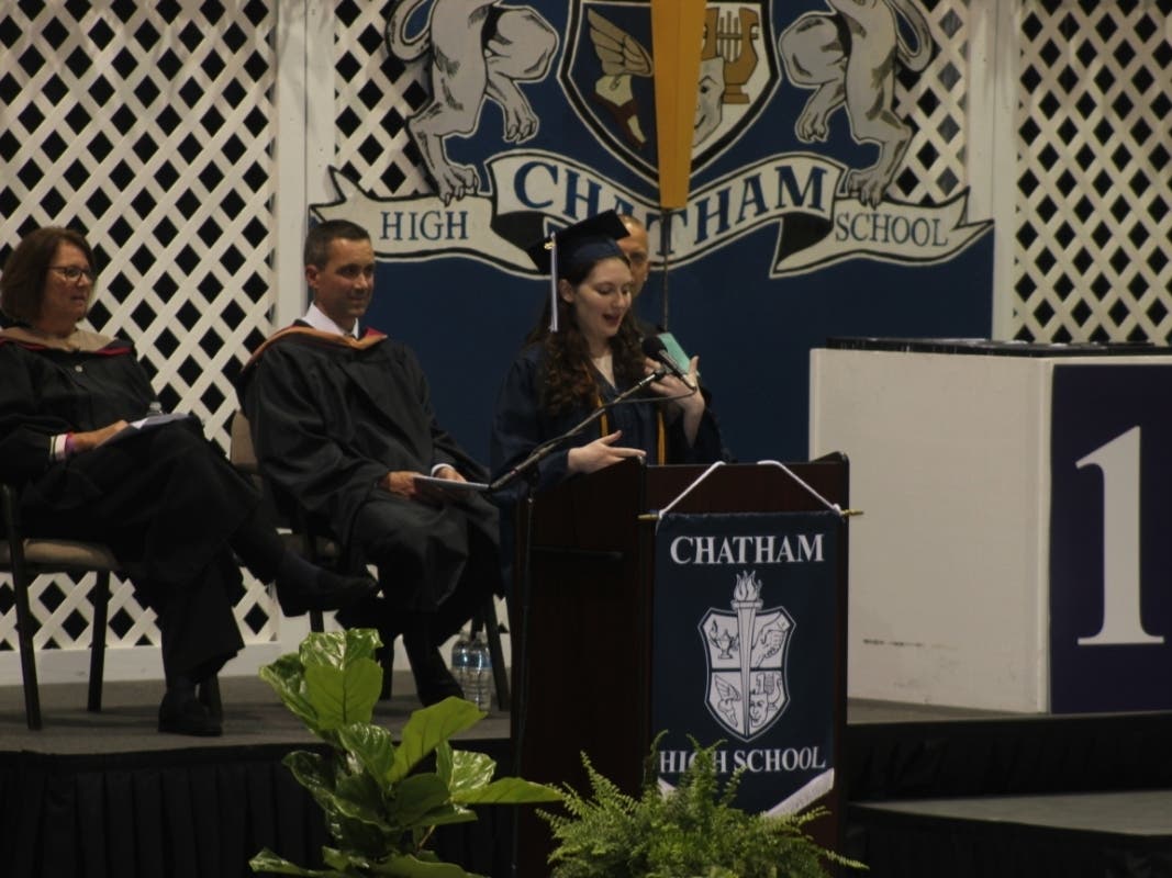 Brynn Chernosky shared her reflections on her days at Chatham and some wisdom from the 'Hamilton' composer. 