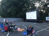 A gathering of residents enjoyed food, music and an outdoor movie. 