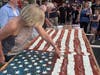 The world's largest flag siciliano pie was served to a hungry crowd in Westfield. 