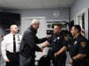 Governor Phil Murphy visited the Westfield Police Department last week, spoke to officers and picked up some swag.