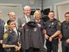 Governor Phil Murphy visited the Westfield Police Department last week, spoke to officers and picked up some swag.
