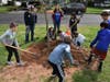 The planting was made possible by Rotary Club of Westfield and the Jefferson School community. 