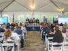A group of new American citizens made it official at a naturalization ceremony at Kean University. 