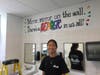Wyoming Elementary School now has new motivational artwork in the restroom. 
