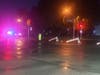 The flash floods caused by Monday's storm put some motorists in a precarious situation, police said.