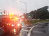 The flash floods caused by Monday's storm put some motorists in a precarious situation, police said.