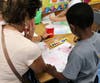 Drawing and painting as part of an Extended School Year (ESY) program for students identified as those who would benefit from additional instruction and related services in the summer.