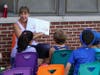 Roosevelt School Counselor Kim Schumacher leads Peaceful Playground, an ESY course on conflict resolution for preschool to 5th grade students.