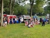 U.S. Representative Mikie Sherrill and McGruff the crime dog lent their gravitas to the community event. 