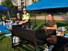 The annual event fought crime through community engagement with food, games and music designed to 'give crime a going away party.'