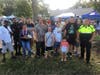 The annual event fought crime through community engagement with food, games and music designed to 'give crime a going away party.'