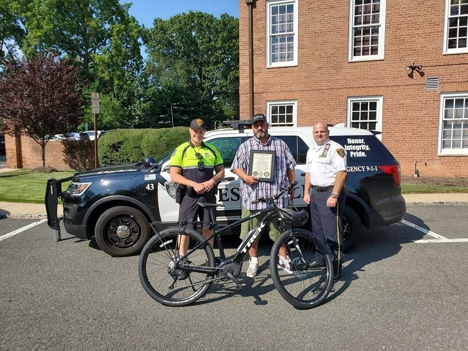 Midtown Authentic's Rory Chadwick donated an electric bike built exclusively for law enforcement. 
