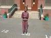 Kofi Karl did a dry run before school started this week in South Orange. 