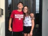 Roosevelt Intermediate 8th grader Emma Jacobs and Westfield High School 10th grade Luke Jacobs were all smiles on the first day of school. 