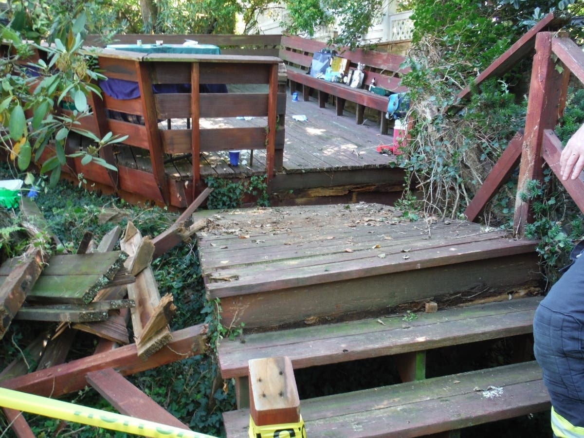 The Tanglewood Road home was hosting a birthday party when the accident occured.