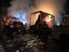 A structure fire destroyed the garage of a Summit Avenue home. 