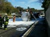 Broad Street has been closed at the Route 24 overpass for cleanup, officials said.