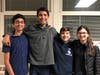 B Team- Pranav Venugopal, Captain Shobhit Samar, David Undus, Eve Pelkey