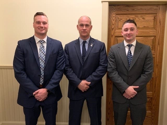 Robert Shannon, Derek Koppinger and William Craig are joining Washington Township's Finest. 