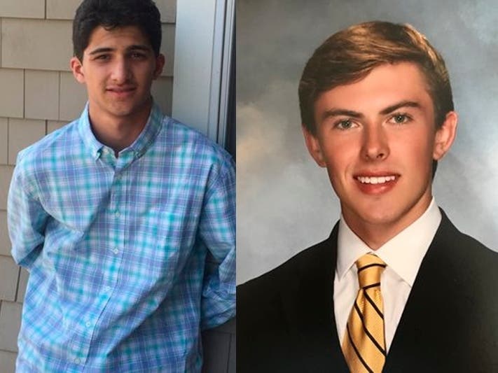 Will Thomas, left, and Matt LaRosa attended West Morris Mendham High School .