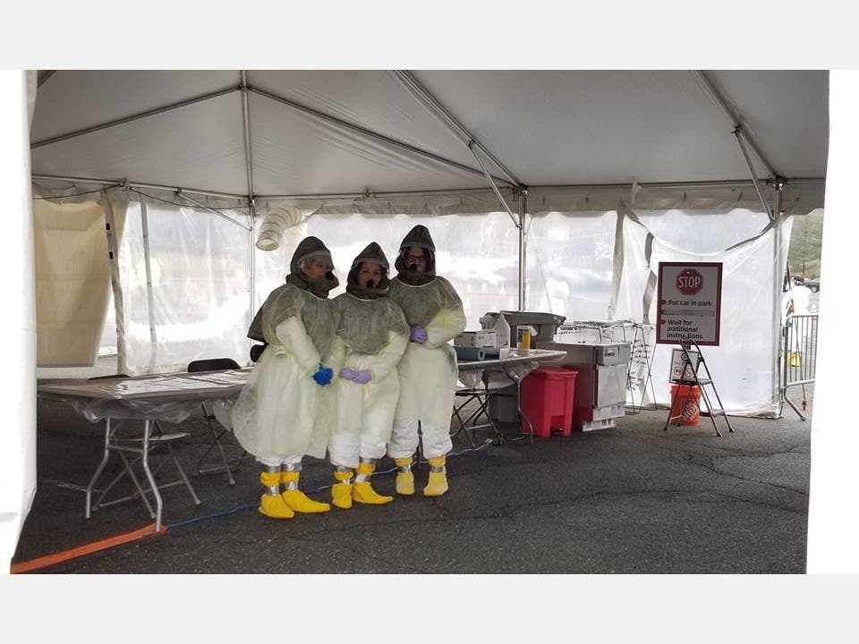 The drive-thru facility is located on the campus of the County College of Morris 