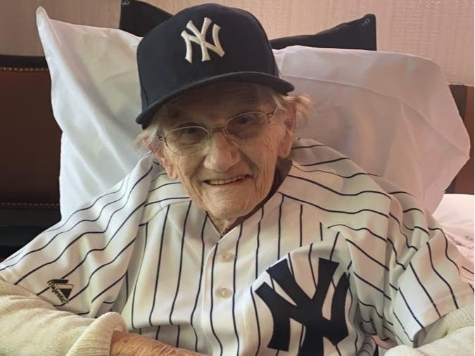 It was 1, 2, and 3 strikes for the coronavirus as Florence Simek retired COVID-19 at the side at the Chatham Hills Subacute Care Center.