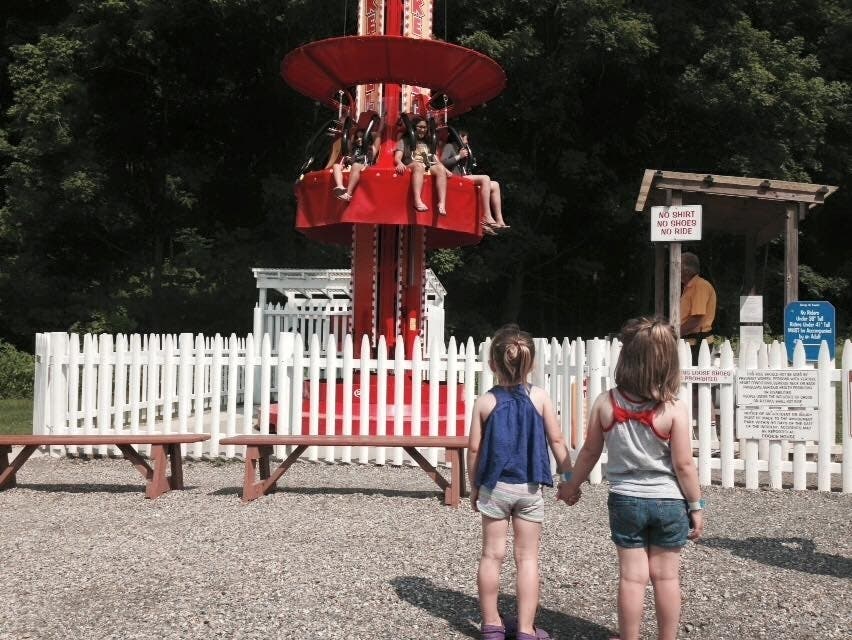 Santa may be on extended vacation, but the rides and picnic tables are open. 