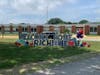 Residents, emergency personnel, and the police department came together to welcome home a community member.