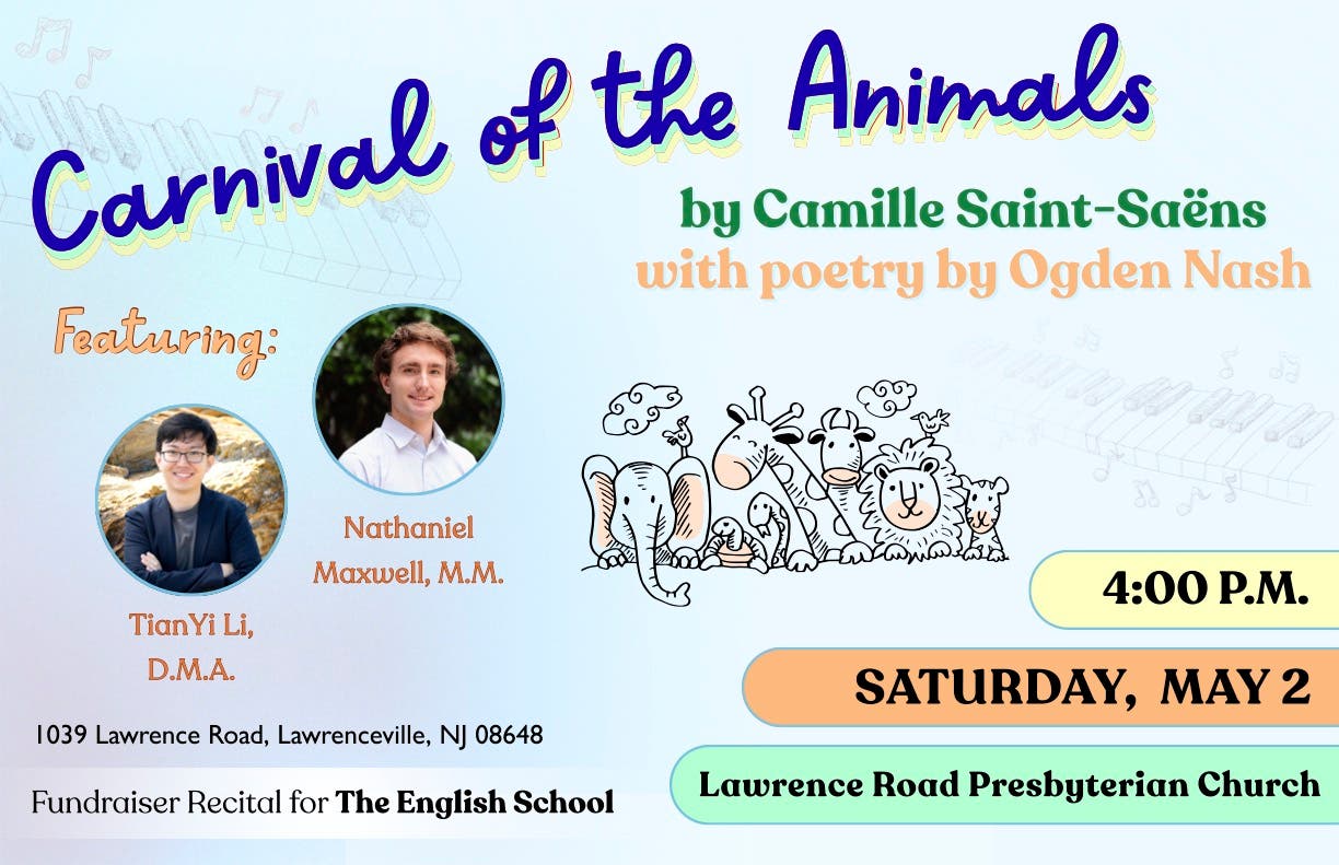 Carnival of the Animals - Fundraiser recital for The English School