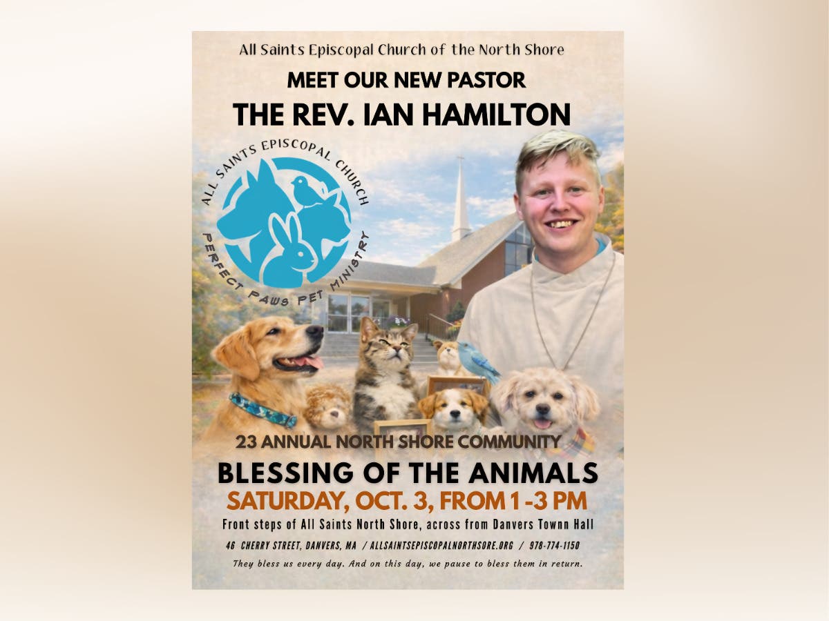 All Saints Annual Community Blessing of the Animals Oct. 3 from 1 - 3 PM
