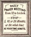 Jeremiah Calvin Lanphier printed some handbills announcing the prayer meeting schedule.