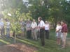 Dogwood Tree and engraved Stone Dedication took place at the LINK Food Pantry in Herndon on June 24, 2008. 