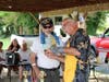 Ruritan Member Denny Bucher presents Jack Jackson with 2018 Best in Show award.